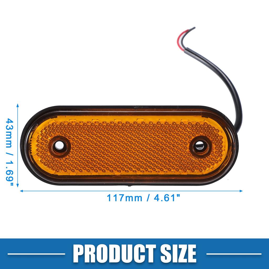 ABSOPRO Wasserdicht Oval Position Oberfläche für und 20 10 Sätze Lichter, Lampen, Halterung, Lastwagen, Wohnmobile, Lieferwagen, Lastwagen, Wohnmobile,