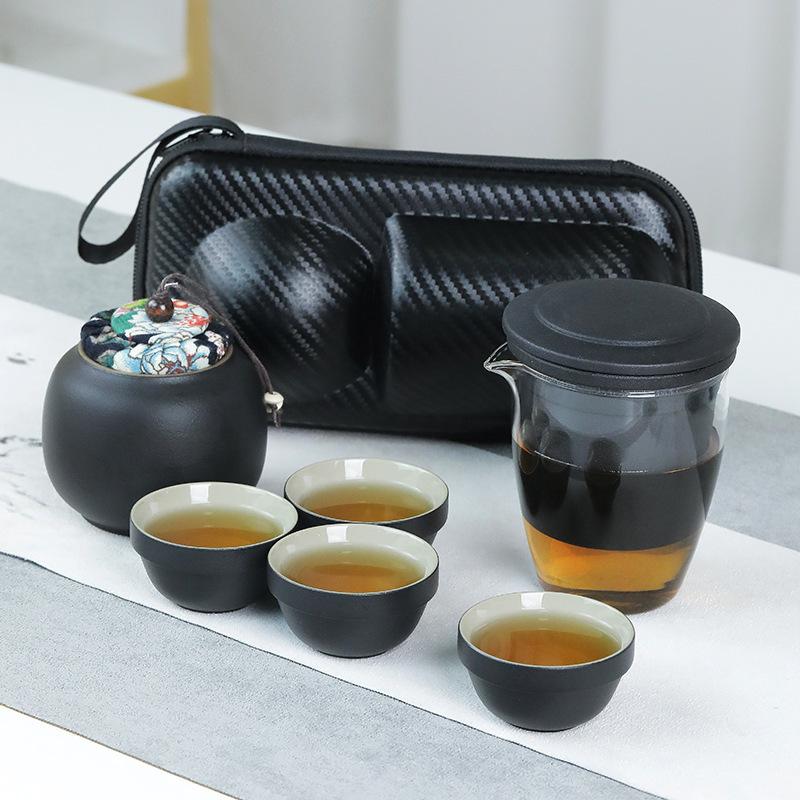 Travel tea set Outdoor tea cup Kuaike cup Portable car Kung Fu tea set Tea separation Mid-Autumn Festival gifts