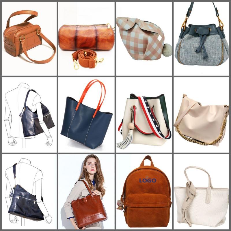 Leather woven handbag substitute square vegetable basket bag OEM niche shoulder messenger bag ODM