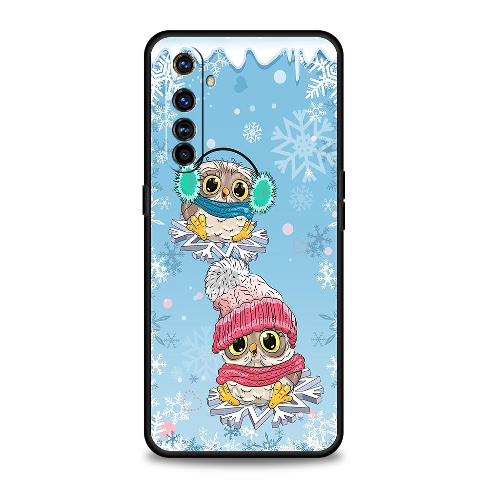 

Cute Cartoon Owl Phoen Case Cover For Realme 8i 9i 9 8 7 6 Pro C25 C21 C11 C3 GT2 10 Pro Plus 5G Silicone Shockproof Shell Coque Realme C21Y
