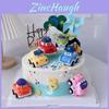 Adorabile Set Decorazioni Torta Macchina da Corsa Cartone Animato Perfetto Per le Feste di Compleanno dei Bambini