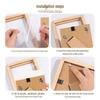 Walnut Solid Wood Photo Frame with Rounded Corners