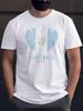 Unisex's Guatemala Fingerprint Heart Pattern Print  T-Shirt
