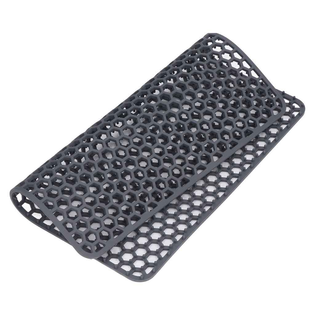 Spülbeckenmatte Silikon Langlebiges Gitterdesign Rutschfeste Spülbeckenschutzmatte für Küche Edelstahl Keramikspülbecken