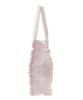 Sac Cabas Carré à Volants en Satin Maison de Fleur pour Femme, Noir, 08000881100