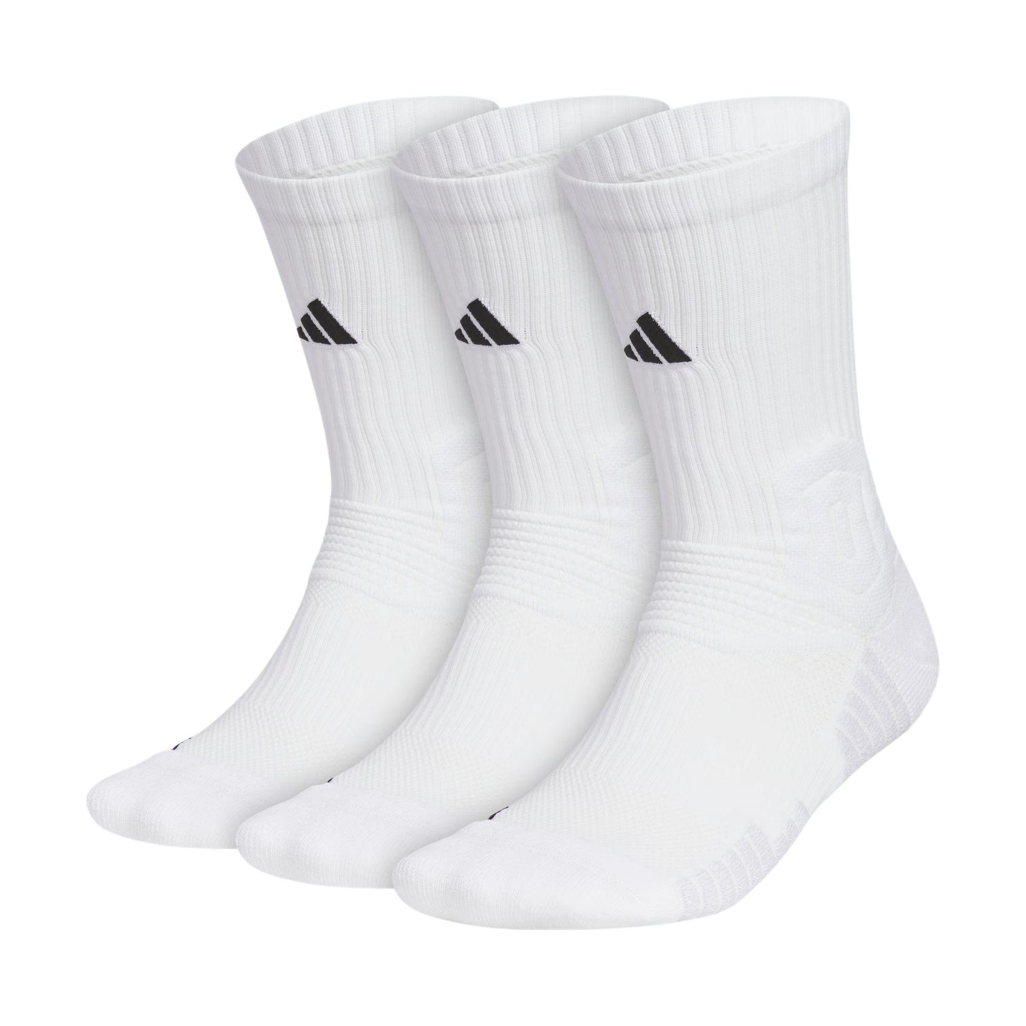 Adidas BASKETBALL CREW SELECT SOCK Basketball Socks Unisex 3 Pack White JP0129 XS