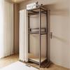 Vertical Metal Corner Coat Rack for Bedroom or Entrance