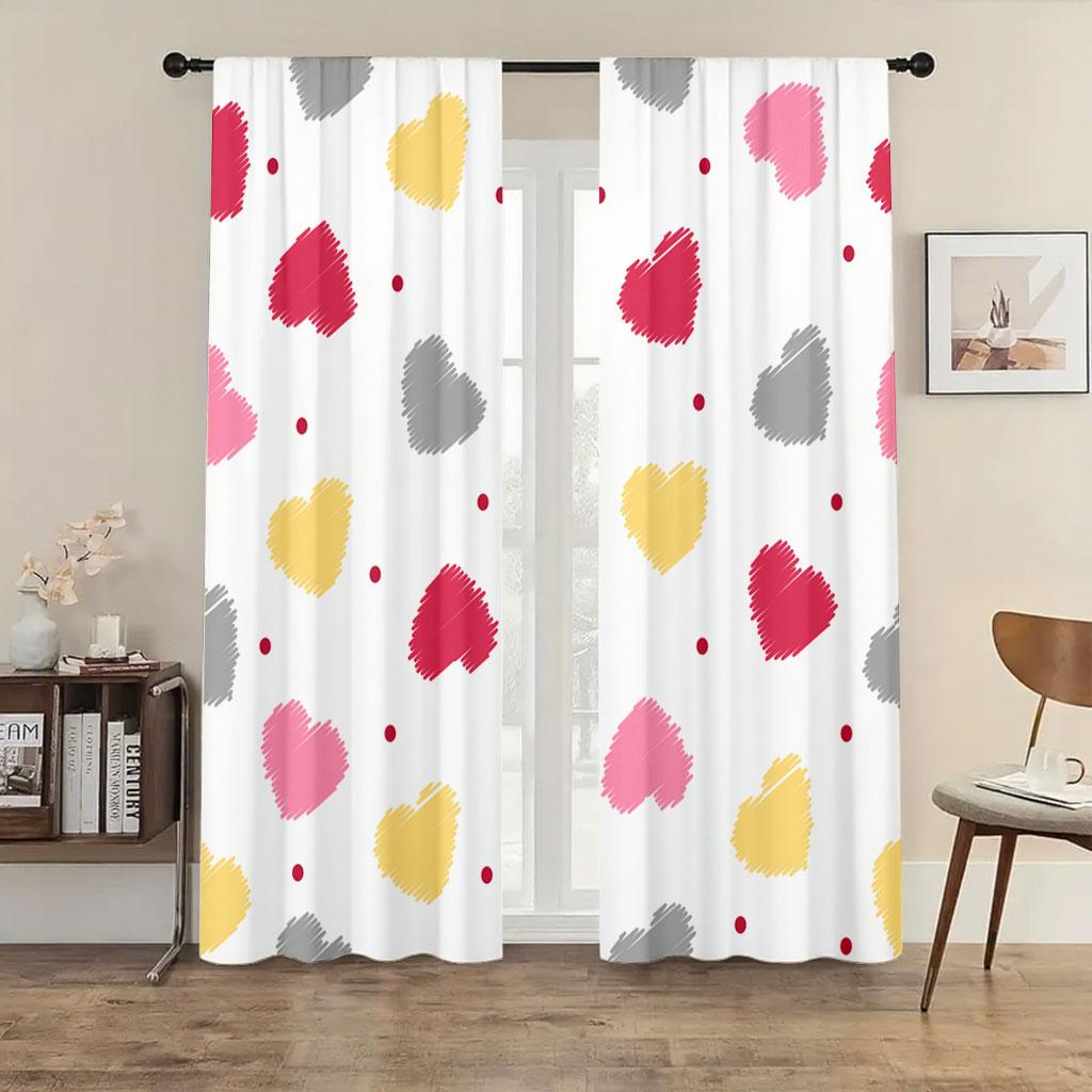 

Modern Black White Wave Patterned Curtains Minimalist Style Living Room Bedroom Pull Window Decoration Set Of 2 Made Polyester With Rod Pocket Great W100*H70(CM)-Grommet top&2PCS