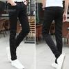 Blugi pentru bărbați, vară, slim fit, cu fermoar, ocazional, subțiri, pantaloni creion, blugi skinny cu talie înaltă, pentru birou, școală, călătorii