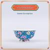 Jingdezhen Ceramic Rice Bowl: High-Foot, Enamel Color, Longevity Design