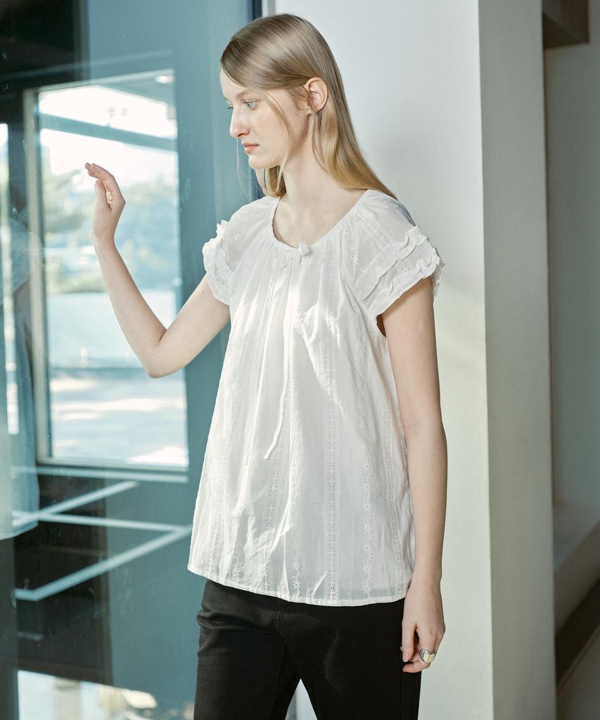 Jucy Judy Flare Lace Blouse J1Bl329J