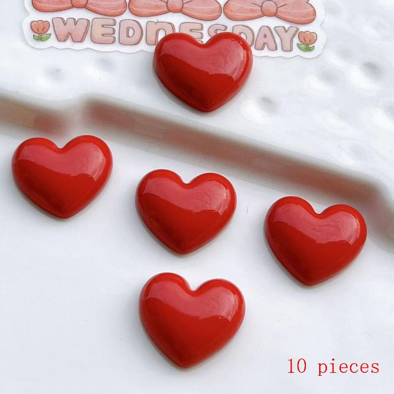 10Pcs Decorative Magnets Heart-Shaped Plastic Refrigerator Magnets For Kitchen Office Whiteboard Storage Cabinet & Dishwasher