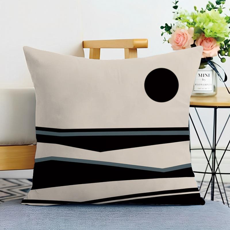 Ins Style Simple Printed Decorative Pillowcase Bedroom Living Room Square Cushion Pillowcase