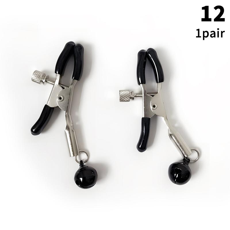 1 Pair Adult Nipple Clamps Metal Milk Clip Breast Clitoris Massage Sex Toy for Couples Novelty Lover Game Female Sex Toys