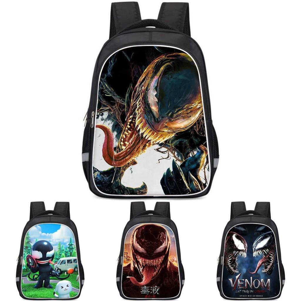 Large Capacity Venom The Last Dance Lightweight Backpack With Breathable Features And Cartoon Print