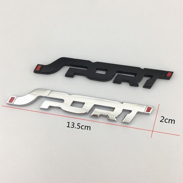 3D Sporty Personality Metal Car Decals for Side, Fender & Trunk