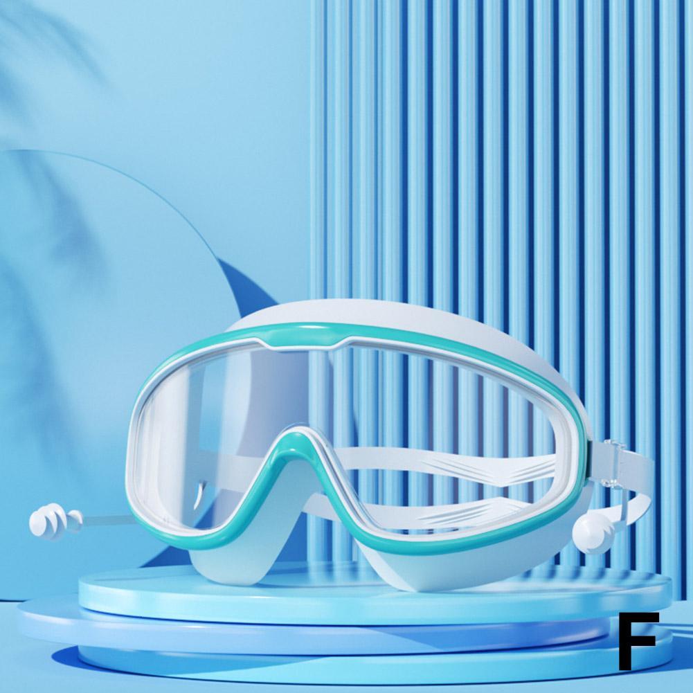 Swimming Goggles Big Frame Swimming Goggles Big Frame HD Wide View Anti-Fog UV Protection Swimming Goggles for Adults No Leaking