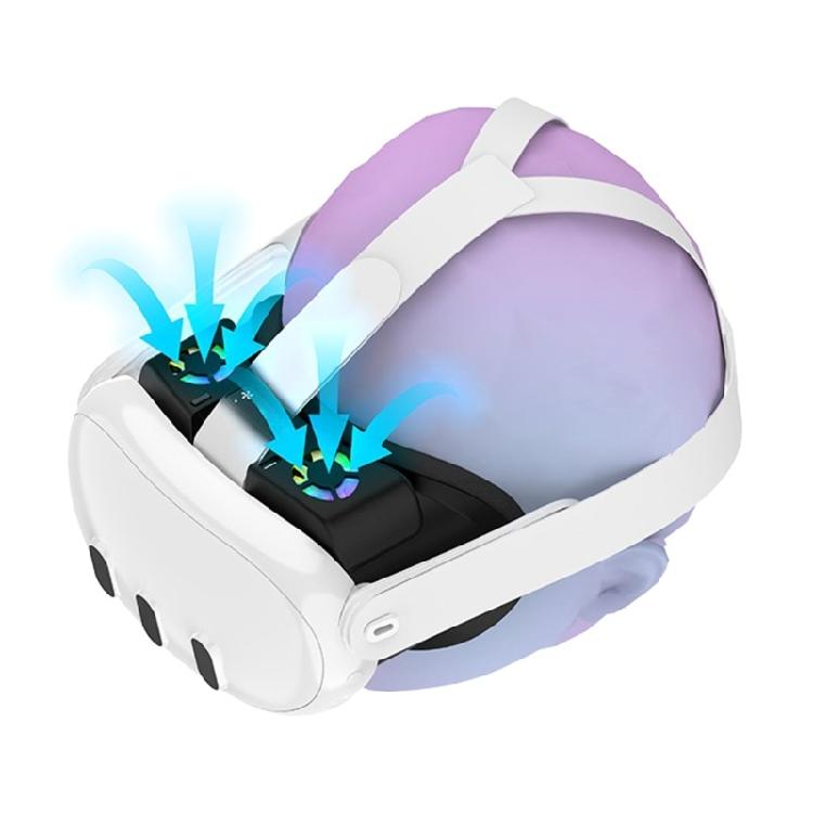 Atmungsaktives Schnittstellenpolster Luftzirkulation Kühlende Augenabdeckung für Q 3 Gamer