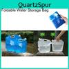 Blue And White 5l/10l Water Bag Perfect For Long Drives And Fitness Use