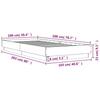 VidaXL Bed Frames, Slat Base, Single Bed, Adult Bedroom Interior Bed, Modern, White 100x200 Cm Wood 839595