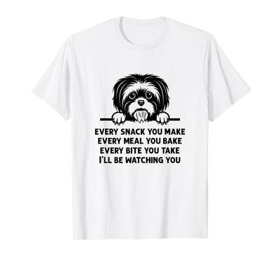 Funny Shih Tzu Dog Lover T-Shirt for Baking Every Meal