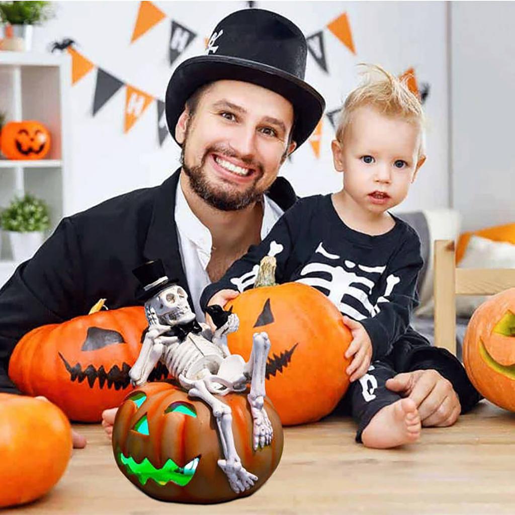 Halloween Figurine Lamp Halloween  And Pumpkin Decorations Used For Indoor And Outdoor Party Decoration LED Lights.