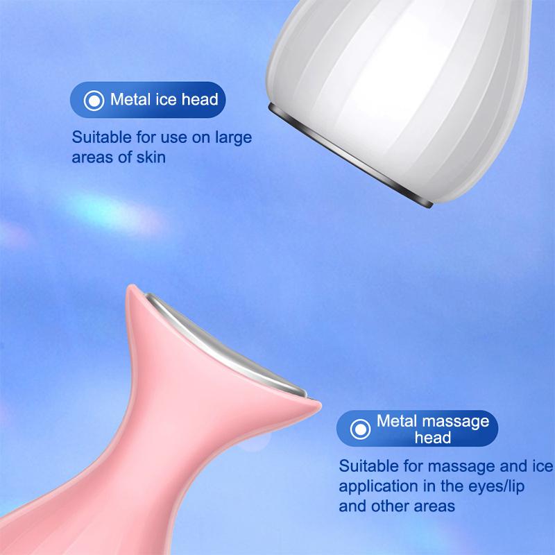 Facial Cooling Beauty Ice Roller Double Headed Deep Tissue Skin Cold Massage Ball Skin Care Beauty Massager Tools