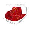 Christmas Cowboy Hat Fashion Casual Christmas Hat for Festivals Prop Cosplay
