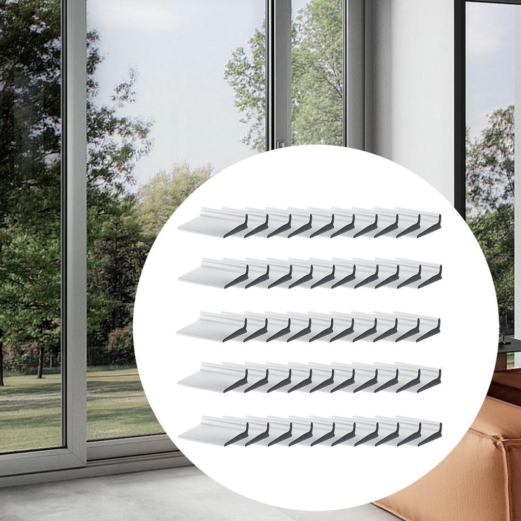 50 Pieces Door Corner Seals Rubber Sealing Strips Foam Window Strips,Gaps Jamb Frame Seal