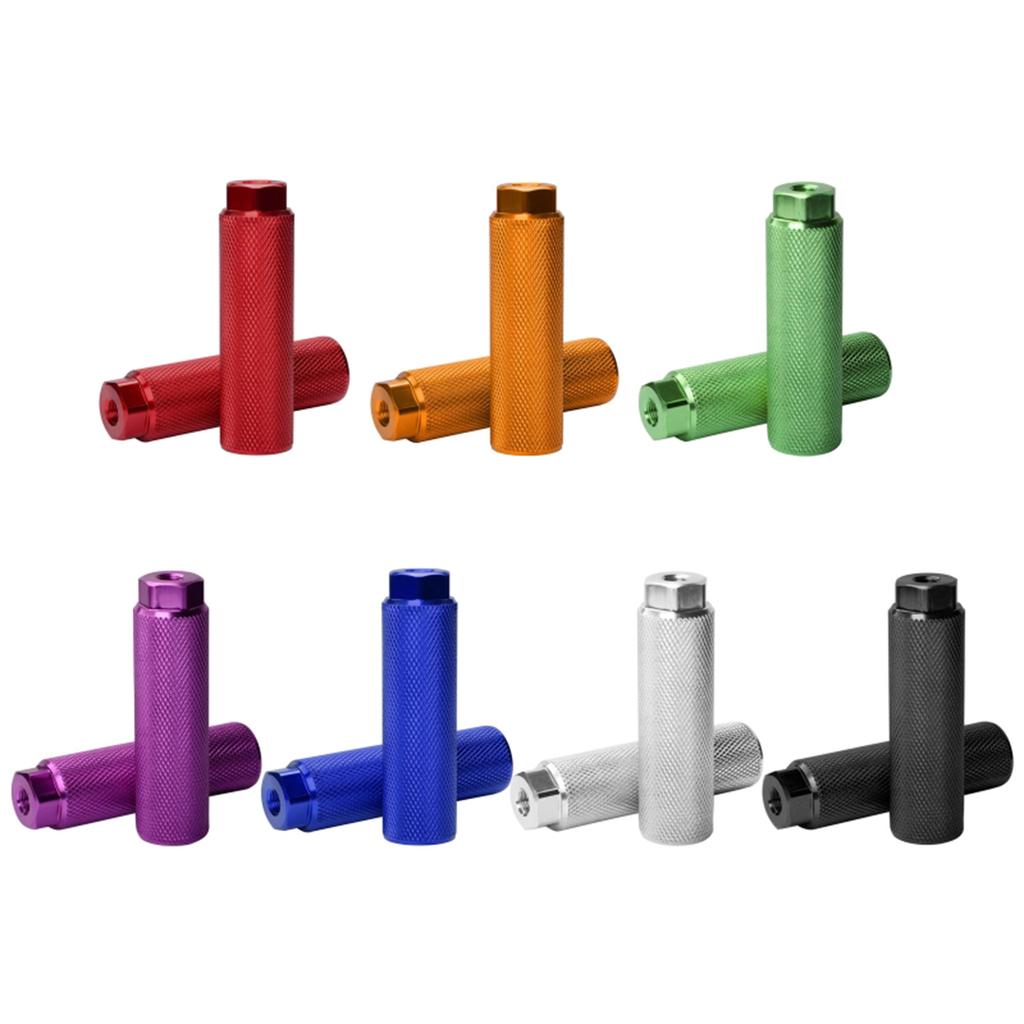 2Pcs Bicycles Foot Rest Stunt Pegs Anti-slip Bikes Rear Feet Stunt Pegs Aluminum Alloy Anti-Skid Bikes Foot Pegs Set