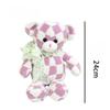 Hot Selling New Teddy Beer Plush Ribbon Checkerboard Teddy Cute Plush Doll