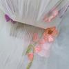 Embroidery Lace Floral Lace Bridal Veil Floral Applique Edge Wedding Veil  Bridal Wear