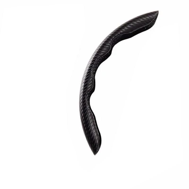 Nova camurça de fibra de carbono peças de automóvel segurança anti-deslizamento capa de volante universal protetor de volante do carro para acessório do carro