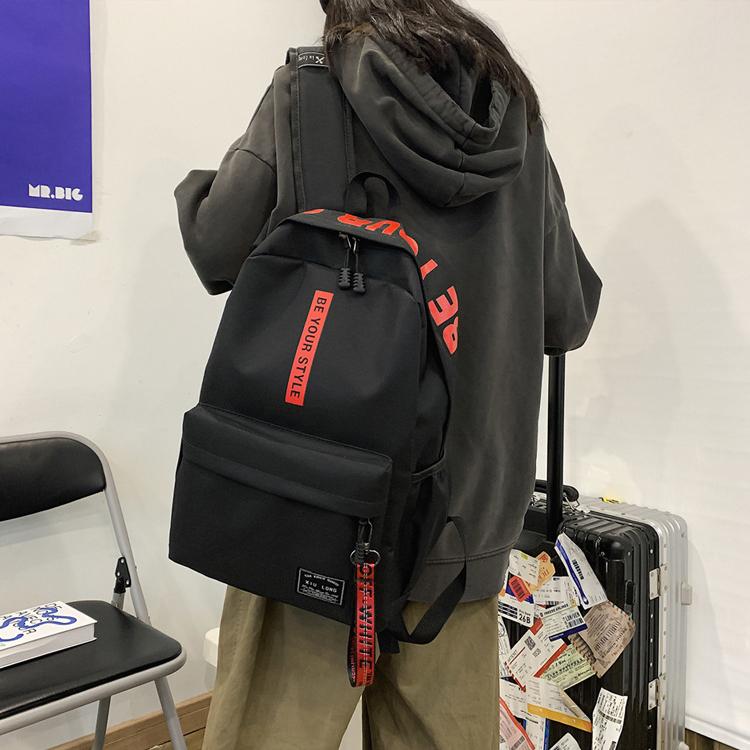 Studentský batoh Oxford Schoolbag Lehký Velkokapacitní měkký ramenní popruh Módní potisk Multifunkční batohy