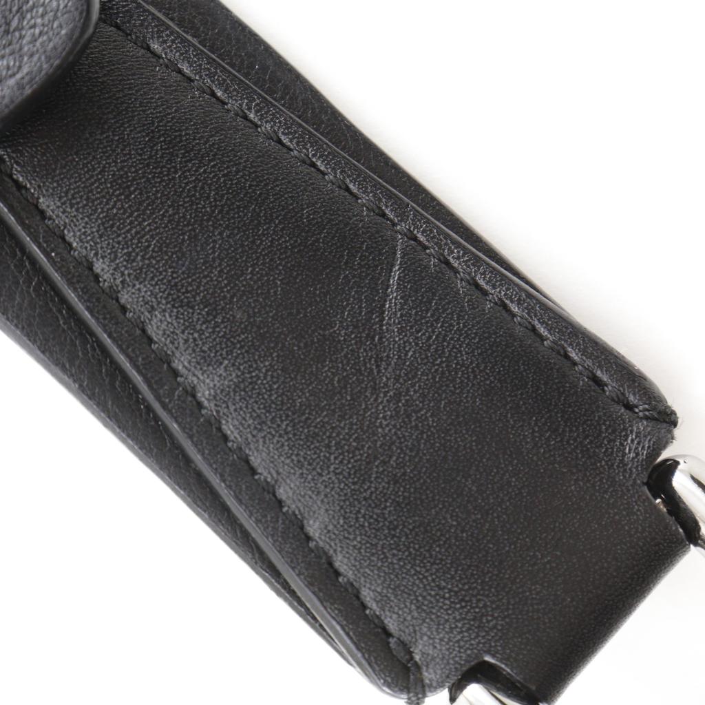 LOEWE Repeat anagram Shoulder Bag black PVC mens Used