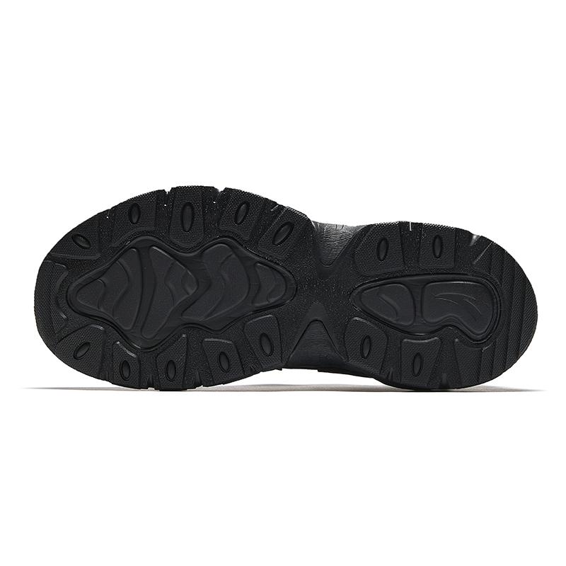 Anta Lifestyle Series Trendy Casual Shock Absorbing Wear Resistant Low Top Dad Shoes Men sneaker Black 912538839-4