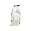 Adidas Originals Clover Letter Logo Print Hooded Jacket Women Jackets White HS1933