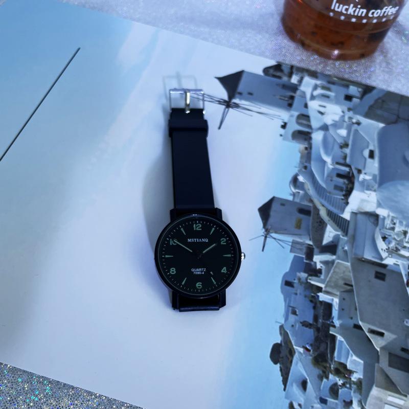 Exam Luminous Watch Female Simple Trend Student Style College Style Retro Literary Couple Watch