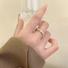 Adjustable Opening Micro-set Zirconia Finger Ring Ring with A Ring Finger Ring