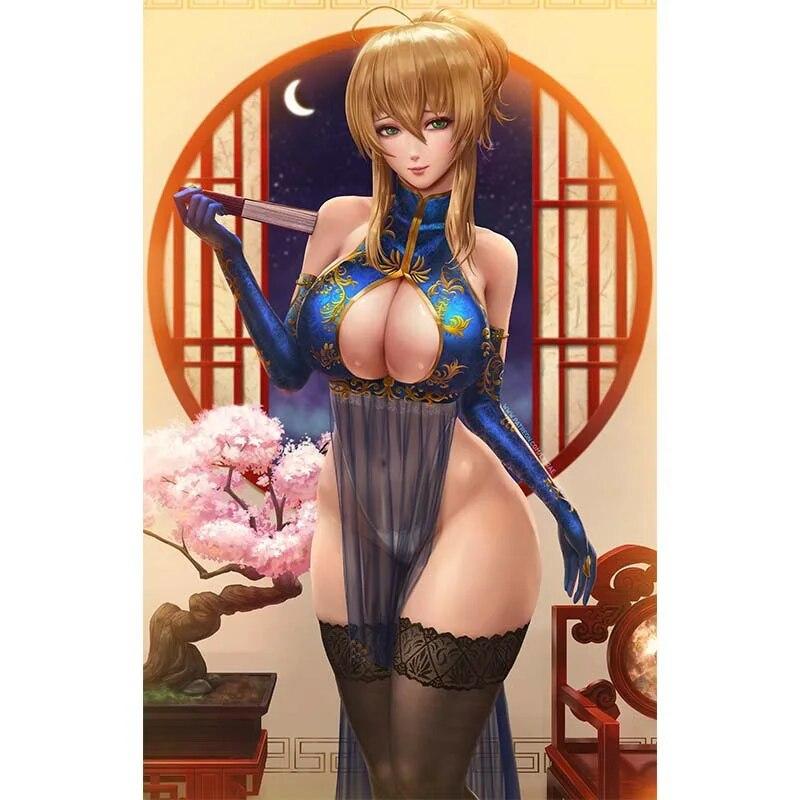 Print Game Overwatch Hanbok Dva Nude Sexy Girl Art Canvas Poster Living Room Bedroom Home Wall Picture