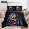 Skull Deadpool Duvet Cover Set 240X220 200X200 Bedding Set Twin Queen King Double Bed Linens Quilt Cover Bedclothes Big Hand