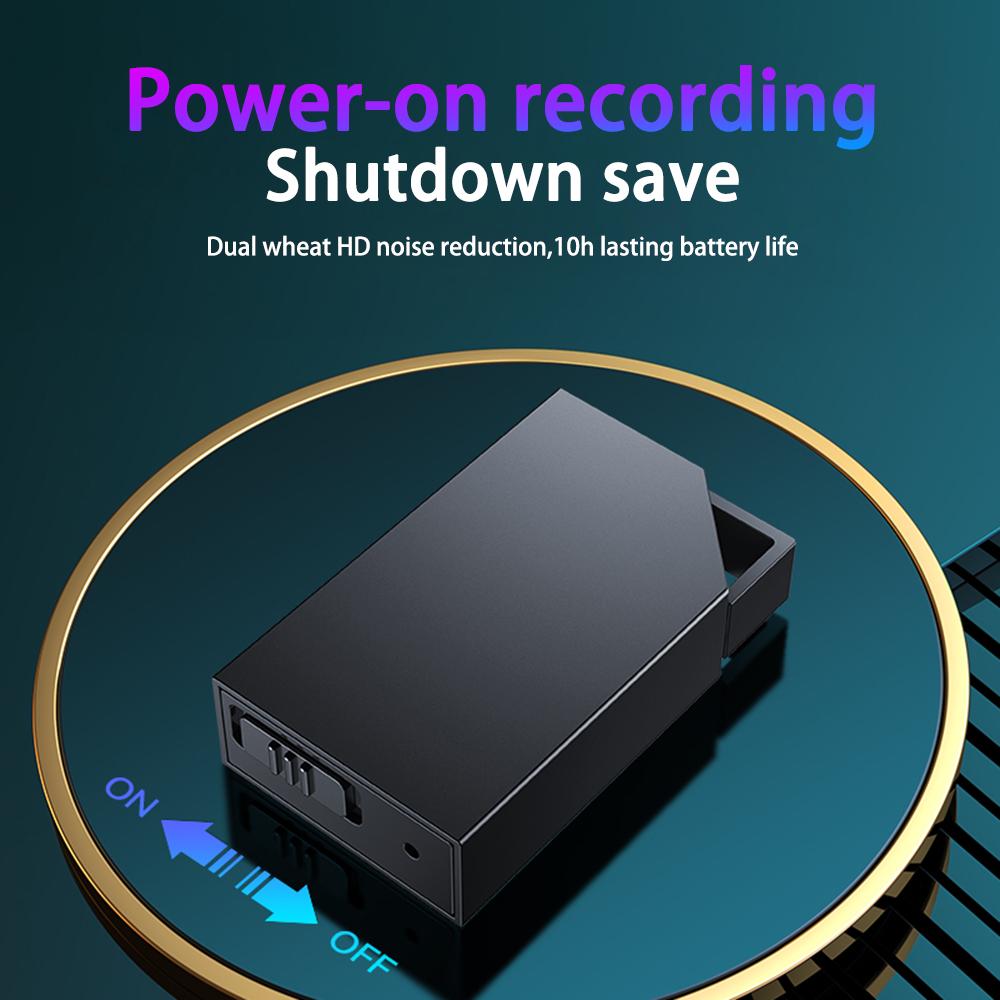 32GB Mini Voice Recorder 1.18-inch Smart Recorder Mini Digital Audio Noise Canceling MP3 Player