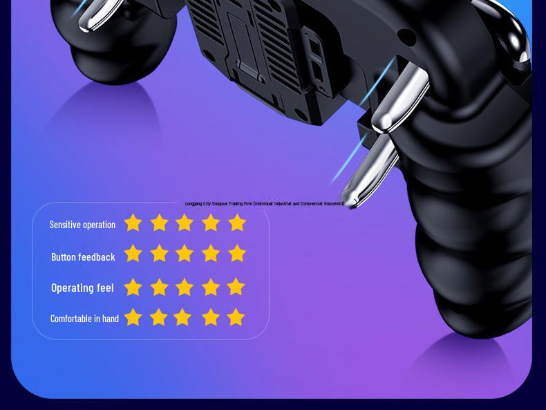 Elite Mobile Gaming Controller: New High-Energy Four-Finger & Six-Finger Modes for All Heroes