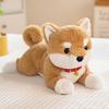 Simulation Collar Shiba Inu Plush Toys Children's Comfort Bell Dog Pillow Cute Pet Home Decoration Ring Gift