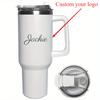Personalized Name or Text 40oz Stainless Steel Tumbler Large Capacity Thermal Bottle Vacuum Flasks Keep Cold Travel Coffee Mug