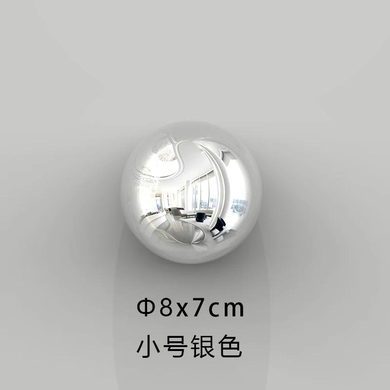 Hotel Wall Hanging Art Decor Living Room Wall Home Accessories Nordic Imitation Stainless Steel Plastic Decor Wall Hanging Ball