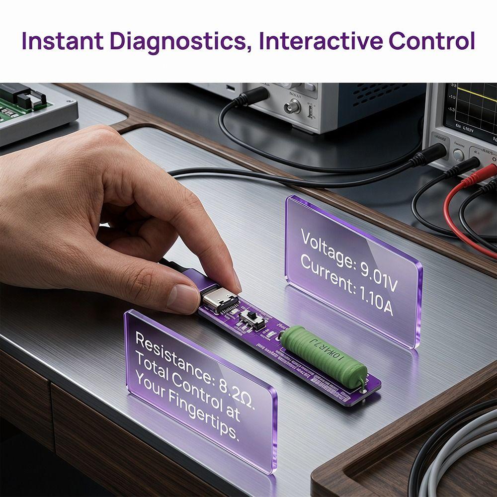 With Switch Current Voltage Test Aging Resistors Module USB Resistor Tester Mobile Power