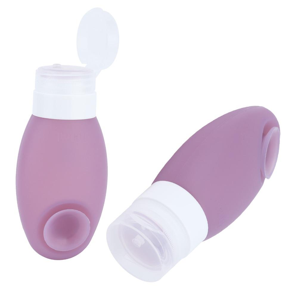 Suction Cup Travel Bottle Silicone Refillable Bottle Silicone Container  Lotion Container
