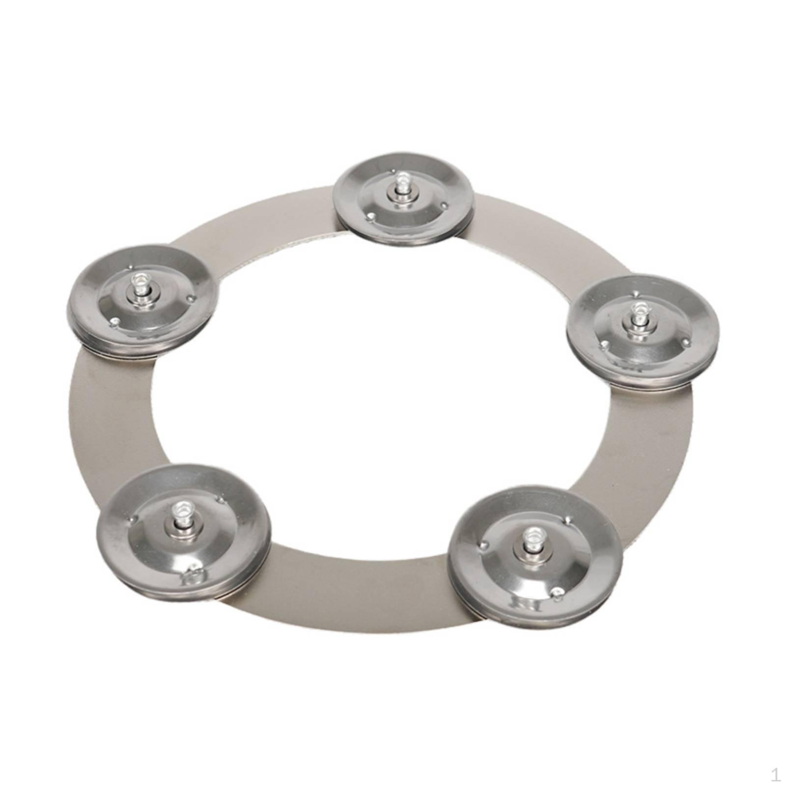 Cymbal Band Stainless Steel Jingling Discs CymbaltopHat Effect Easy to Install Hi Hat Stainless Steel