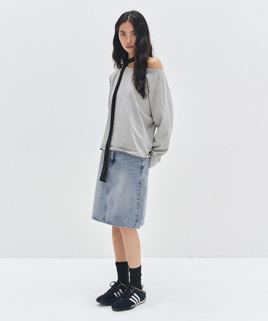 Deketeuumeon Signature Midi Skirt Dcsk002Lightblue